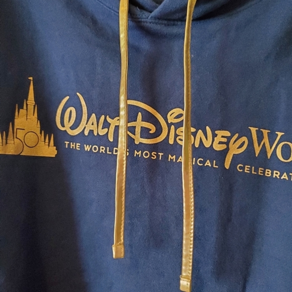 Walt Disney World 50th‎ Anniversary cropped hoodie XL - Picture 3 of 5